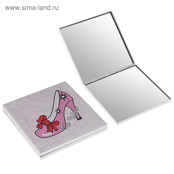 Зеркало компактное "Веселый микс", квадратное, двустороннее - Фото 1