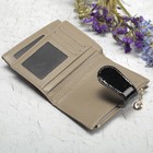 Кошелёк женский, отдел для монет, для карт на кнопке, наружный карман, цвет чёрный - Фото 4