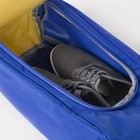 Сумка для обуви, отдел на молнии, цвет синий/жёлтый - Фото 5