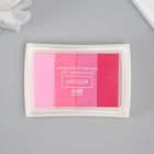 Штемпельная подушка 4 цвета "Розовая палитра" 7,8х5,5х1,8 см - фото 306972560