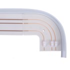 Карниз трёхрядный «Ультракомпакт. Классик», 160 см, с декоративной планкой 7 см, цвет беленый дуб - Фото 2