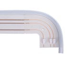 Карниз трёхрядный «Ультракомпакт. Классик», 240 см, с декоративной планкой 7 см, цвет беленый дуб - Фото 2