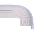 Карниз трёхрядный «Ультракомпакт. Классик», 280 см, с декоративной планкой 7 см, цвет беленый дуб - Фото 2