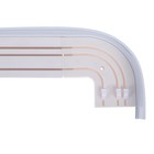 Карниз трёхрядный «Ультракомпакт. Классик», 300 см, с декоративной планкой 7 см, цвет беленый дуб - Фото 2