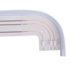 Карниз трёхрядный «Ультракомпакт. Классик», 360 см, с декоративной планкой 7 см, цвет беленый дуб - Фото 2