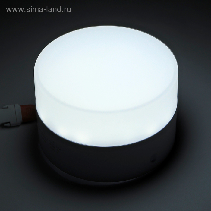 Накладной светодиодный светильник Luazon, круглый, 90х55 мм, 6 Вт, 550 Лм, 6500 К - Фото 1