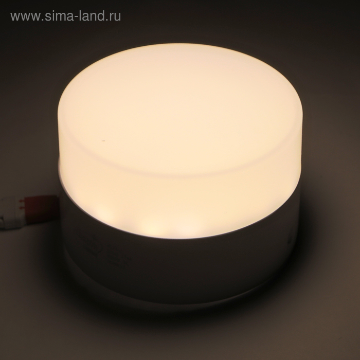 Накладной светодиодный светильник Luazon, круглый, 90х55 мм, 6 Вт, 550 Лм, 4000 К - Фото 1