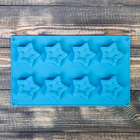 Форма силиконовая для выпечки Доляна «Звезда в звёздах», 26,7×16×1,7 см, 8 ячеек, цвет МИКС - Фото 2