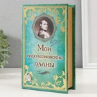 Шкатулка книга-сейф «Мои наполеоновские планы», дерево и искусственная кожа, с замком, 21×13×5 см - Фото 7