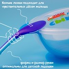 Детская посуда в наборе «Наш любимый сыночек», миска 350 мл на присоске, крышка, ложка, голубая - Фото 5