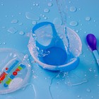 Детская посуда в наборе «Наш любимый сыночек», миска 350 мл на присоске, крышка, ложка, голубая - Фото 8