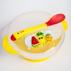 Тарелка M&B «За маму и папу» 350 мл, в наборе крышка, ложка, МИКС - Фото 3