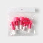 Плунжеры кондитерские Доляна «Праздник», набор 5 шт., пластик, розовые - Фото 6