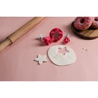 Плунжеры кондитерские Доляна «Цветок. Листок. Звёздочка», набор 3 шт., пластик, розовые - Фото 6