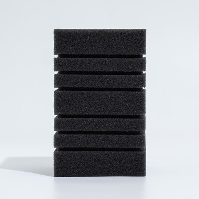 Губка прямоугольная для фильтра турбо № 11, 10×10×16 см, серая