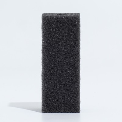 Губка прямоугольная для фильтра, серия F, 3.5×4×10 см, серая