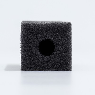 Губка прямоугольная для фильтра, серия F, 3.5×4×10 см, серая