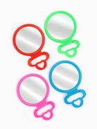 Зеркало настольное, круглое, настенное, 11.5×17.8 см, (d=9.5 см), МИКС - Фото 3