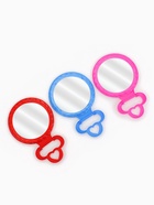 Зеркало настольное, круглое, настенное, с рамкой для фото, 18×16 см, (d=12.5 см), МИКС - Фото 3