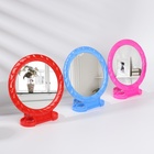 Зеркало настольное, круглое, настенное, с рамкой для фото, 18×16 см, (d=12.5 см), МИКС - Фото 5