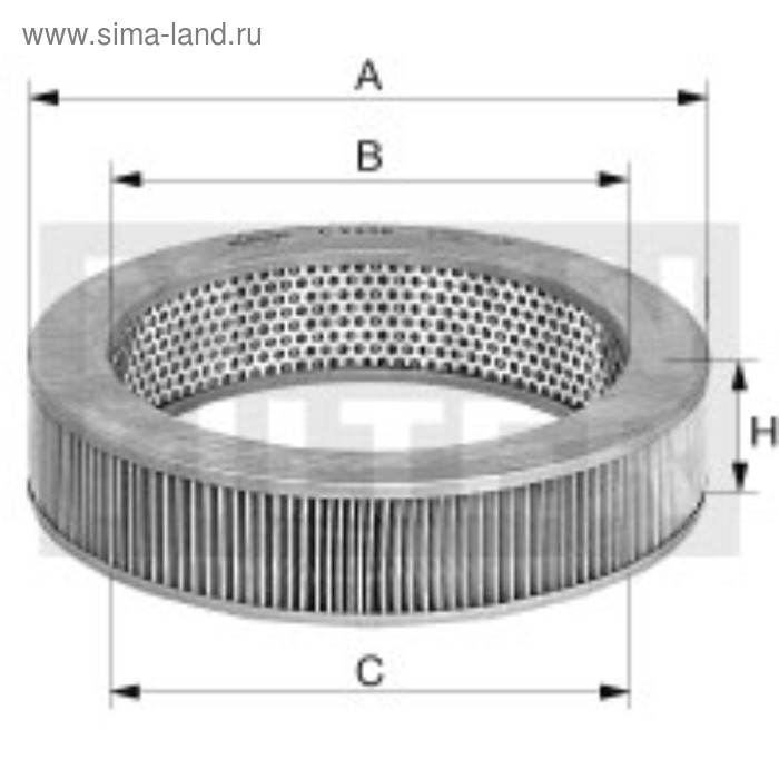 Фильтр воздушный MANN-FILTER C22212 - Фото 1