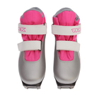 Ботинки лыжные TREK Distance детские SNS ИК, цвет серебристый, лого розовый, размер 32 - Фото 3