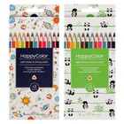 Карандаши цветные 12 цветов BrunoVisconti Happycolor, трёхгранные, МИКС - Фото 3