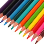 Карандаши цветные 12 цветов BrunoVisconti Happycolor, трёхгранные, МИКС - Фото 6