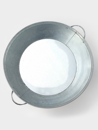 Таз оцинкованный круглый, 26 л, d=45,5 см, h=24 см, ГОСТ