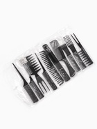 Набор расчёсок, 10 предметов, в чехле, чёрный - Фото 2
