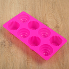 Форма силиконовая для выпечки Доляна «Капкейк», 28×14,5×4 см, 8 ячеек, цвет МИКС - Фото 2