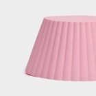 Форма для выпечки кекса Доляна «Круг. Риб», силикон, 11×6 см, розовая - Фото 5