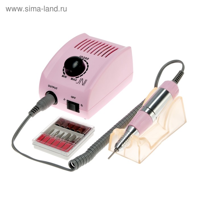 Аппарат для маникюра и педикюра JessNail JD200 PRO, 30 000 об/мин, 35 Вт, розовый - Фото 1