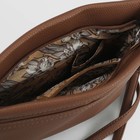 Сумка женская, отдел с перегородкой на молнии, наружный карман, регулируемый ремень, цвет коричневый - Фото 5
