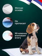 Впитывающие пелёнки для животных «ПИЖОН», 60×60 см, набор 5 шт., целлюлоза - Фото 3