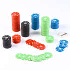 Фишки для покера, с номиналом, d=4 см, набор 200 шт., 29×18 см - Фото 1