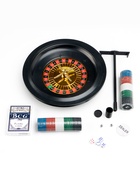 Покер, набор для игры (рулетка, карты 54 шт., фишки с номиналом 100 шт., кубики 4 шт., поле) - Фото 3