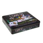 Покер, набор для игры (рулетка, карты 54 шт., фишки с номиналом 100 шт., кубики 4 шт., поле) - Фото 7