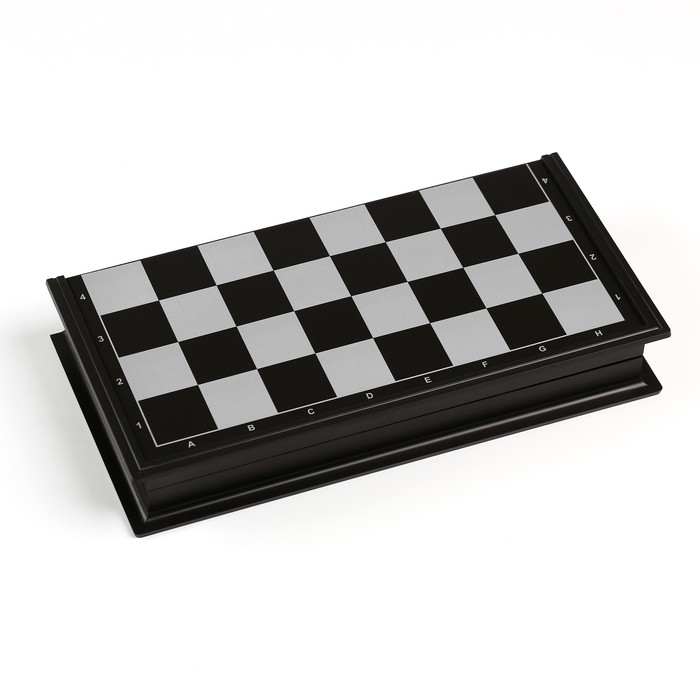 Настольная игра 3 в 1 "Классика": шахматы, шашки, нарды, магнитная доска, 25 х 25 см - фото 1886142441