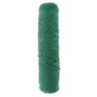 Шнур для вязания без сердечника 100% хлопок, ширина 2мм 100м/95гр (2170 зеленый) - Фото 2