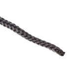 Шнур для вязания без сердечника 100% полиэфир, ширина 3мм 100м/210гр, (142 т. серый) - Фото 3