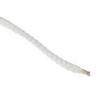 Шнур для вязания без сердечника 100% полиэфир, ширина 3мм 100м/210гр, (171 белый) - Фото 3
