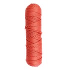 Шнур для вязания без сердечника 100% полиэфир, ширина 3мм 100м/210гр, (78 коралловый) - Фото 2