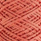 Шнур для вязания без сердечника 100% полиэфир, ширина 3мм 100м/210гр, (78 коралловый) - Фото 4