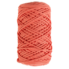 Шнур для вязания без сердечника 100% полиэфир, ширина 3мм 100м/210гр, (78 коралловый) - Фото 5