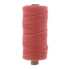 Шнур для вязания без сердечника 100% полиэфир, ширина 3мм 100м/210гр, (78 коралловый) - Фото 6