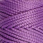 Шнур для вязания без сердечника 100% полиэфир, ширина 3мм 100м/210гр, (92 фиолетовый) - Фото 1
