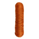 Шнур для вязания без сердечника 100% полиэфир, ширина 3мм 100м/210гр, (103 песочный) - Фото 2