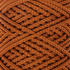 Шнур для вязания без сердечника 100% полиэфир, ширина 3мм 100м/210гр, (103 песочный) - Фото 4