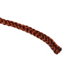 Шнур для вязания без сердечника 100% полиэфир, ширина 3мм 100м/210гр, (146 коричневый) - Фото 3